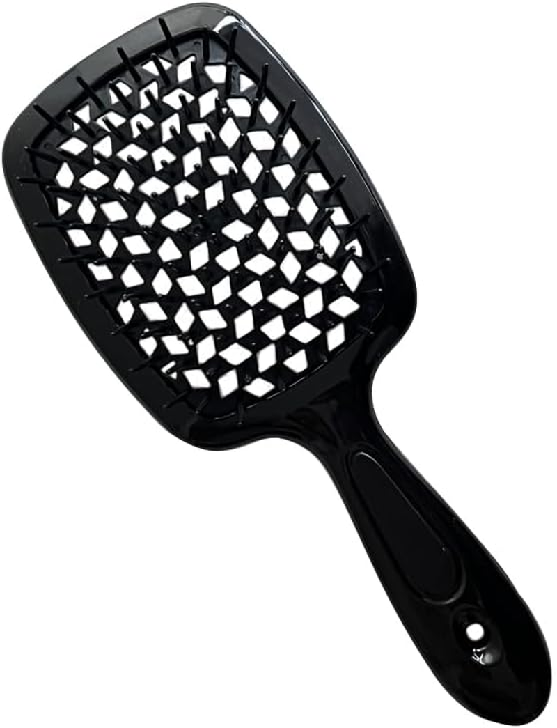 Curl Defining Brush Vented Hair Brush Hairbrush for Wet & Dry Hair for Women and Men Less Pulling Pain-Free Brushing (Blue)