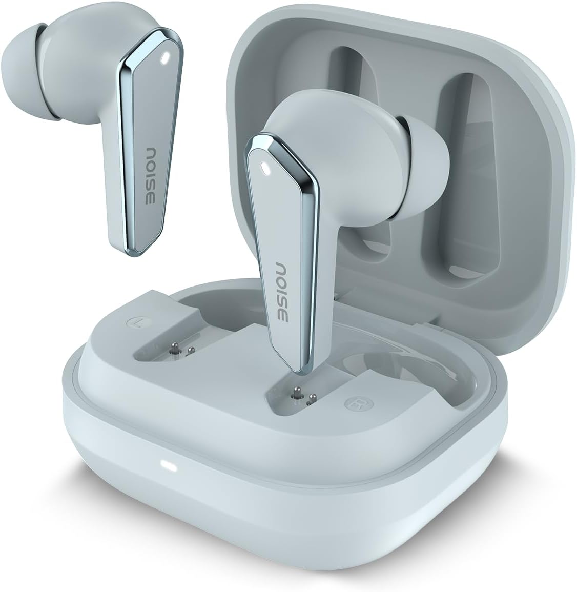 Noise Buds N1 In-Ear Truly Wireless Earbuds with Chrome Finish, 40H of Playtime, Quad Mic with ENC, Ultra Low Latency(Up to 40 Ms), Instacharge(10 Min=120 Min), BT V5.3(Calm Beige)