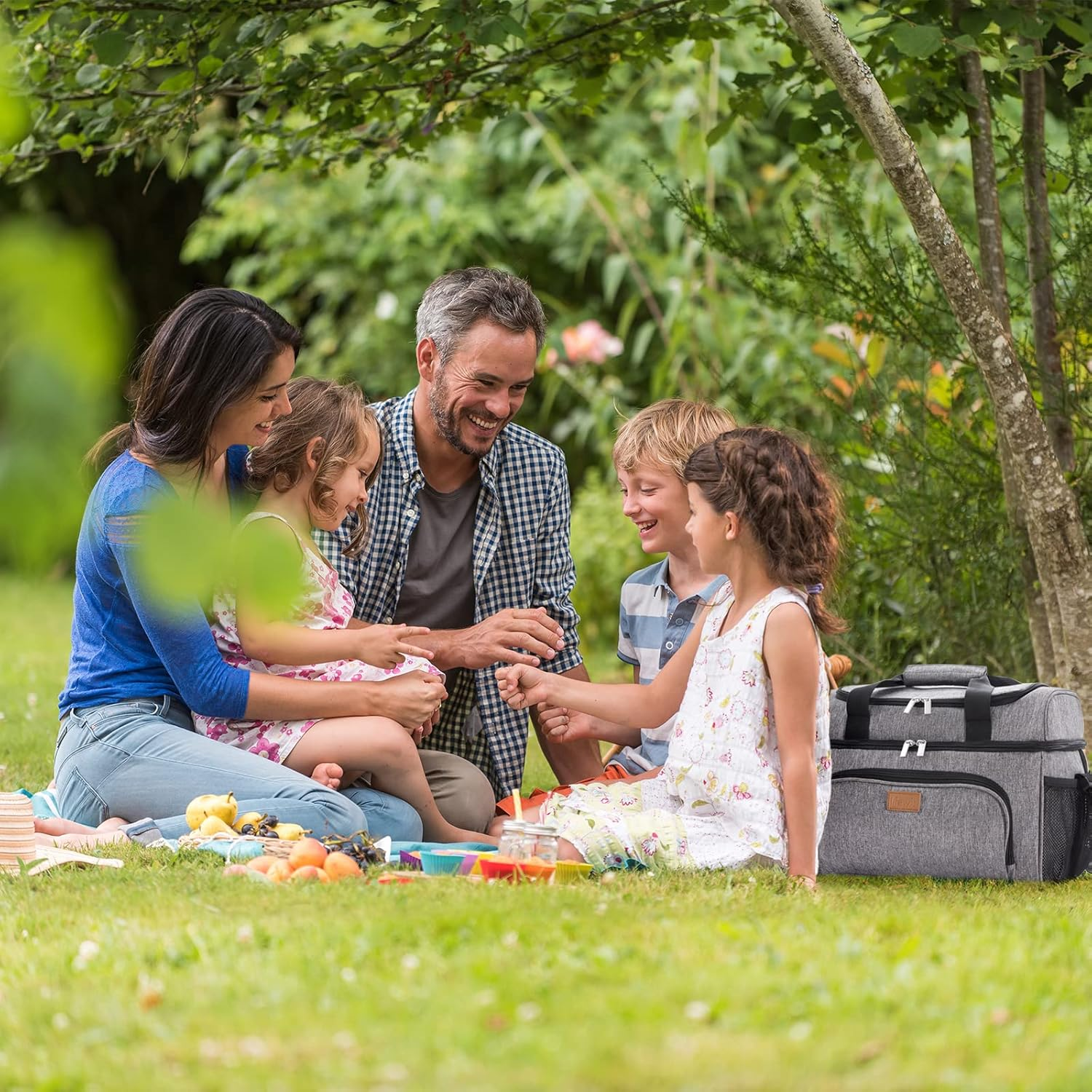 Lifewit Large Cooler Bag 27/32/48 Cans Insulated Lunch Bag Lightweight Portable Cool Bag Double Layer for Picnic, Beach, Work, Trip image number 2