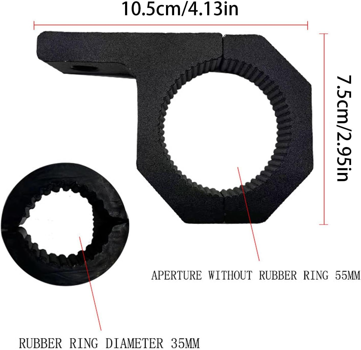 Spotlight Bracket Mount | Motorcycle Clamp Mount | Motorcycle Clamp Mount, Bumper Roof Rack Roll Bar Aluminum Alloy for Off-Road Vehicles image number 2