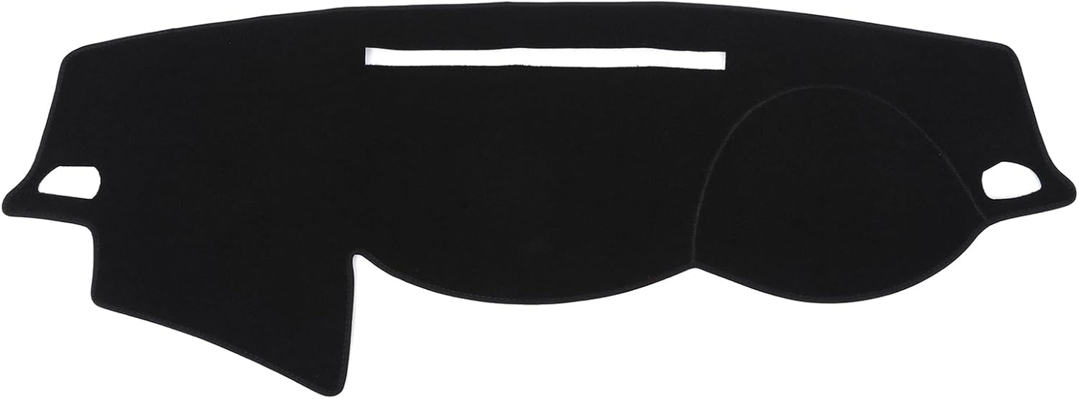 Dash Mat Compatible with Mitsubishi Triton / L200 2015-2020 Accessories | Polyester Fiber Dashboard Cover Sunshade Pad | RHD Version (Black) image number 4