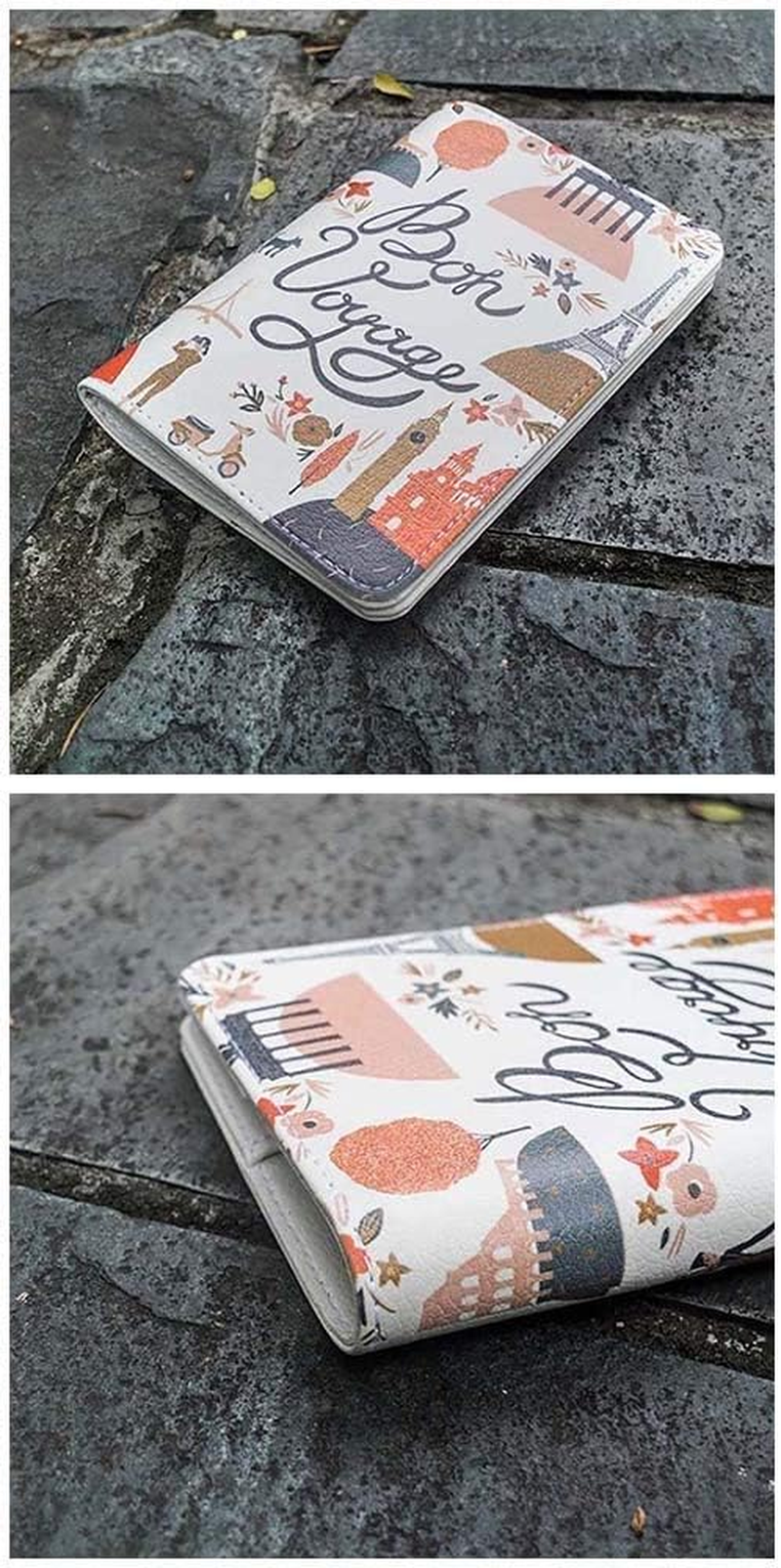 Bon Voyage - Wanderlust Collection - Leather Vintage Map - Passport Holder - Travel Accessories, Bon Voyage, Medium, Travel Wallet - Let'S The Map Show You The Way image number 4