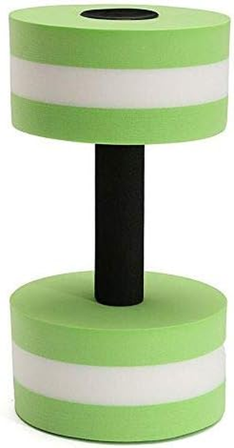 Aquatic Exercise Dumbbells 2PC Foam Dumbbells Aquatic Hand Bars for Pool Fitness, Dumbbell Weight Workouts, Pool Exercise Equipment,Resistance for Water Aerobics Fitness (Green) image number 2