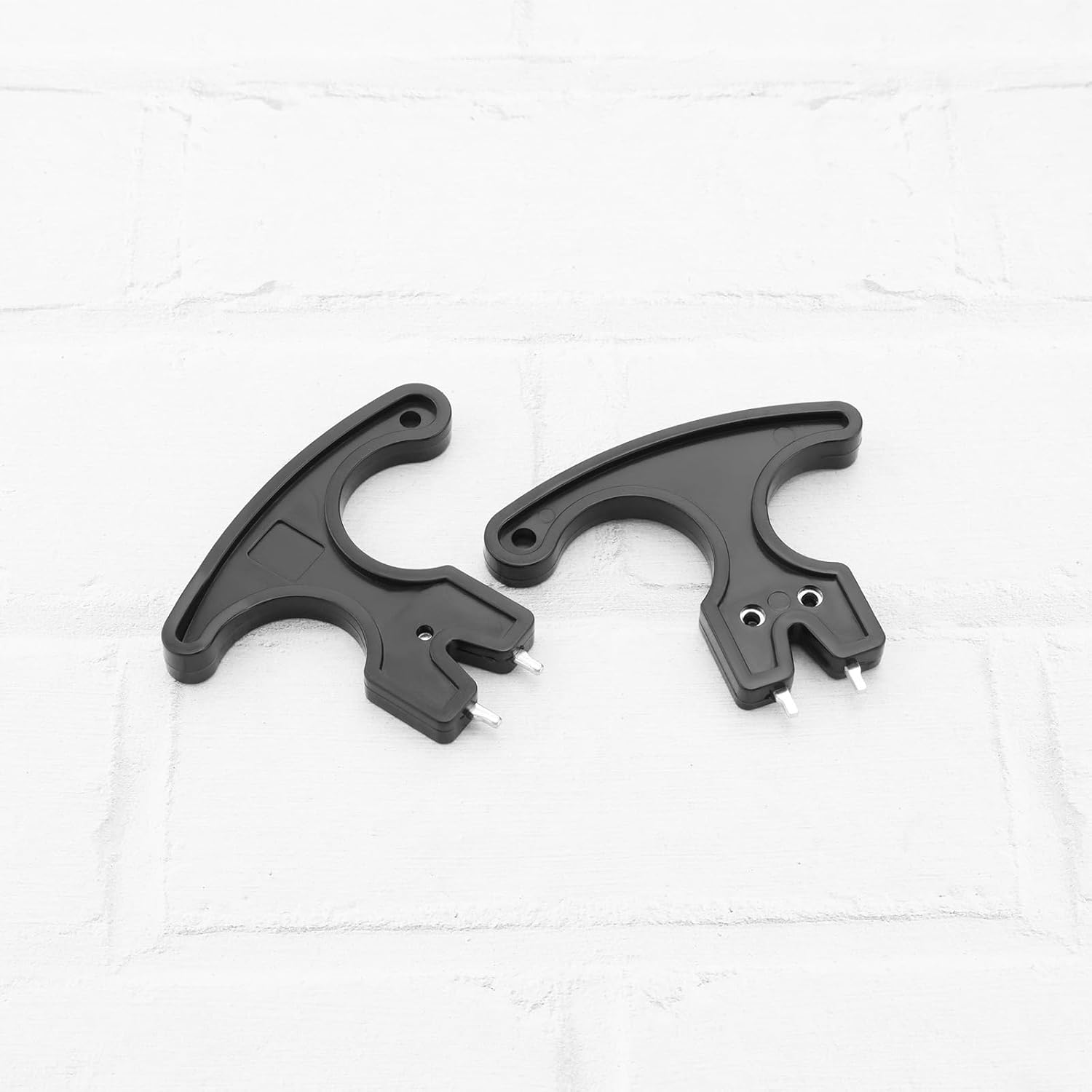 OTOTEC 4Pcs Black Golf Shoes Spikes Fast Removal Universal Tool Two Pin Golf Shoes Spike Wrench Handheld Spikes Wrench for Cricket Shoe Golf Shoes image number 2