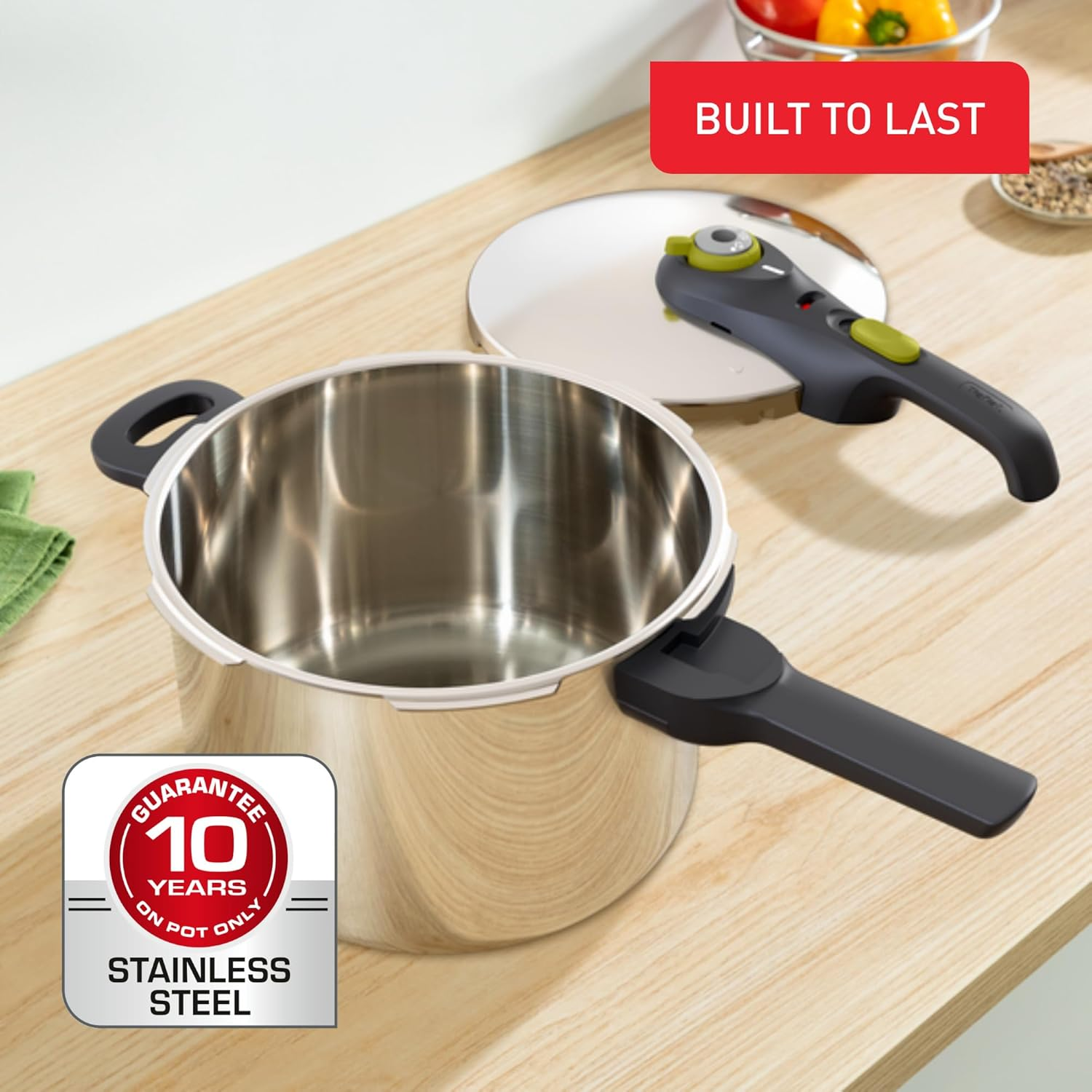 Tefal Secure NEO 5 Pressure Cooker, 6 Litre Capacity, Silver image number 2