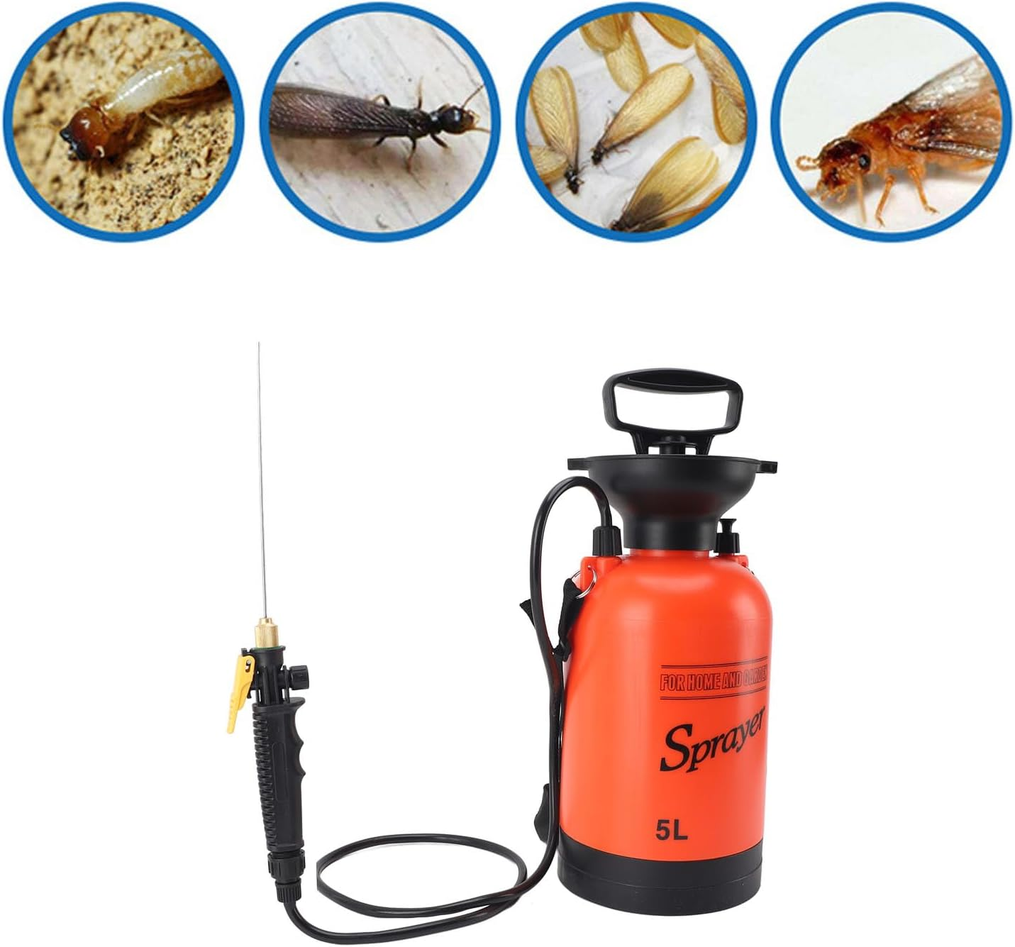 Termite Prevention and Family Health Sprayer, Even Spraying Wide Coverage Compact Design for Simple (5L) image number 4