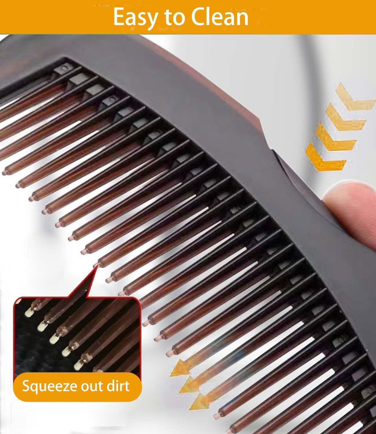 2PC Stainless Steel Fine Tooth Comb for Dandruff Removal and Scalp Psoriasis - Detoxing Sweep Comb
