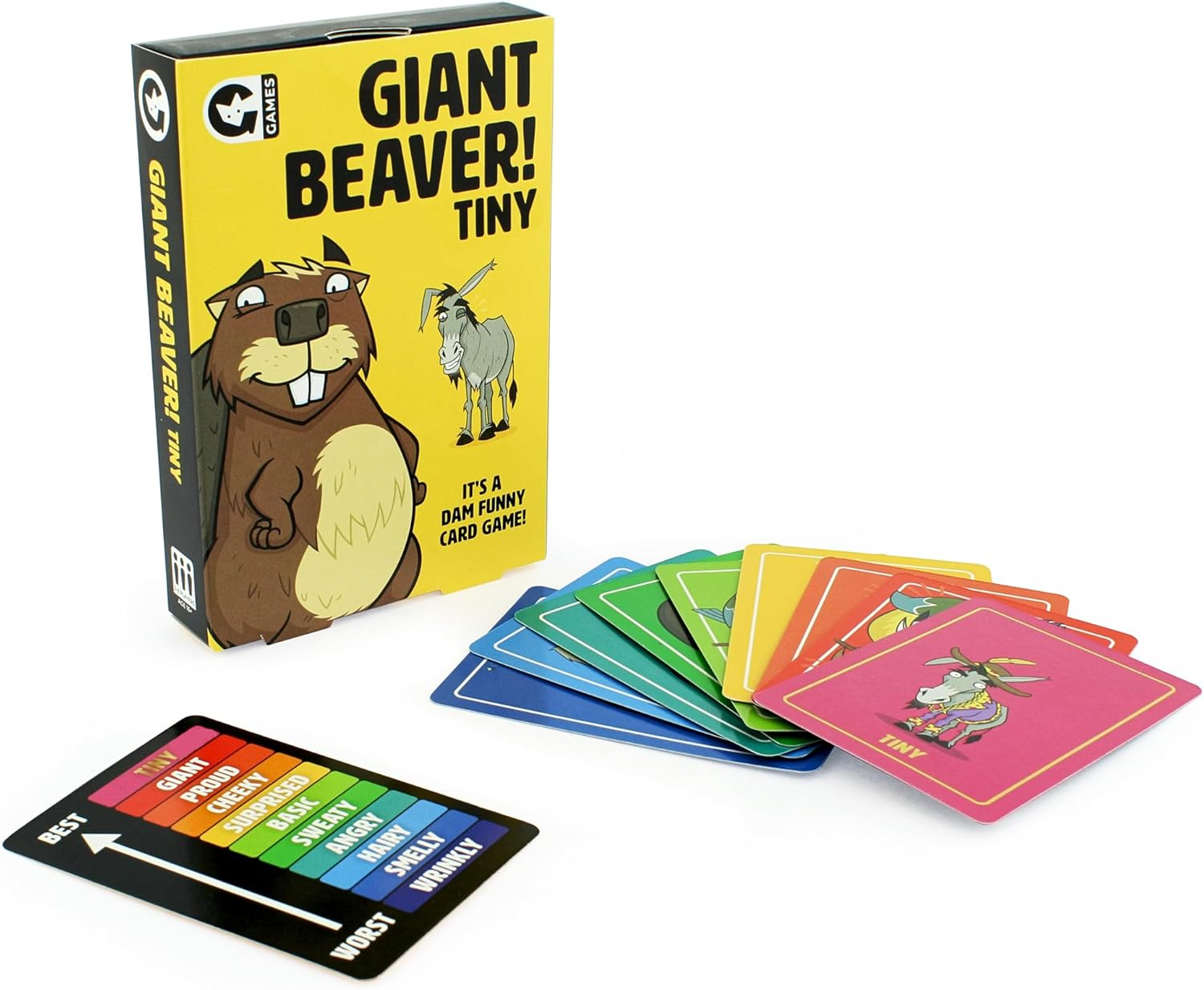 Ginger Fox - Giant Beaver Tiny! Card Game, Hilarious Card Games for Adults, Naughty Adult Party Games for Family Game Night, Fun Animal Games for 2+ Players, Ages 16+ image number 5