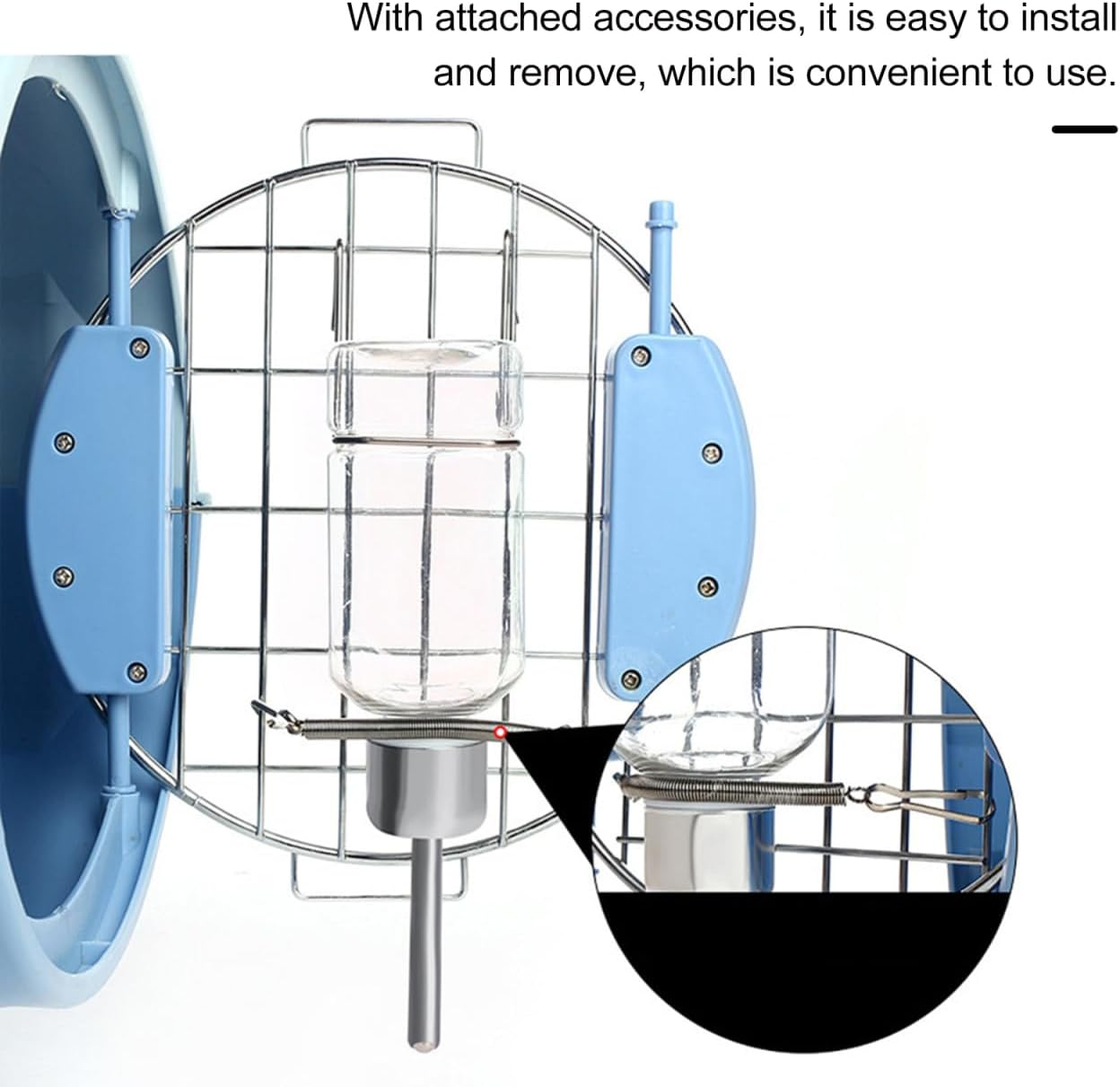 GANAZONO 2Pcs Rabbit Water Bottle Hanging Water Feeder Dispenser Plastic Adjustable Pet Drinking Bottles for Guinea Pigs Chinchillas Small Animals image number 5