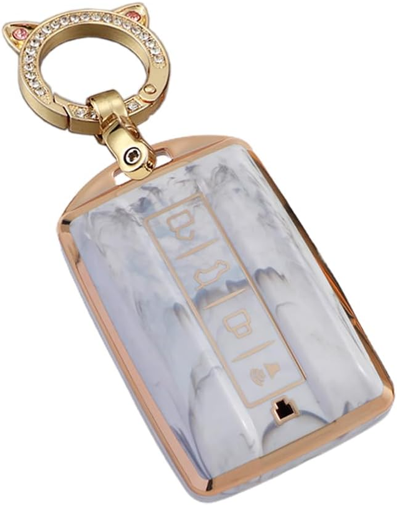 Ontto Car Key Fob Cover Fit for Great Wall GWM WEY TANK 300 500 Tank300 Tank500 Remote Key Case Keyring Remote Keychain Key Holder Key Shell Bag Accessories