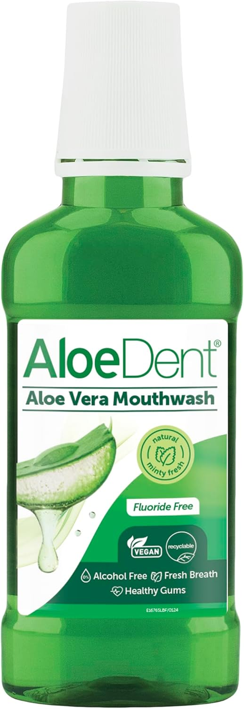 Aloe Dent Aloe Vera Mouthwash, Fluoride Free, Natural Action, Vegan, Cruelty Free, SLS Free, Alcohol Free, for Healthy Gums, 250Ml (Pack of 2) image number 6