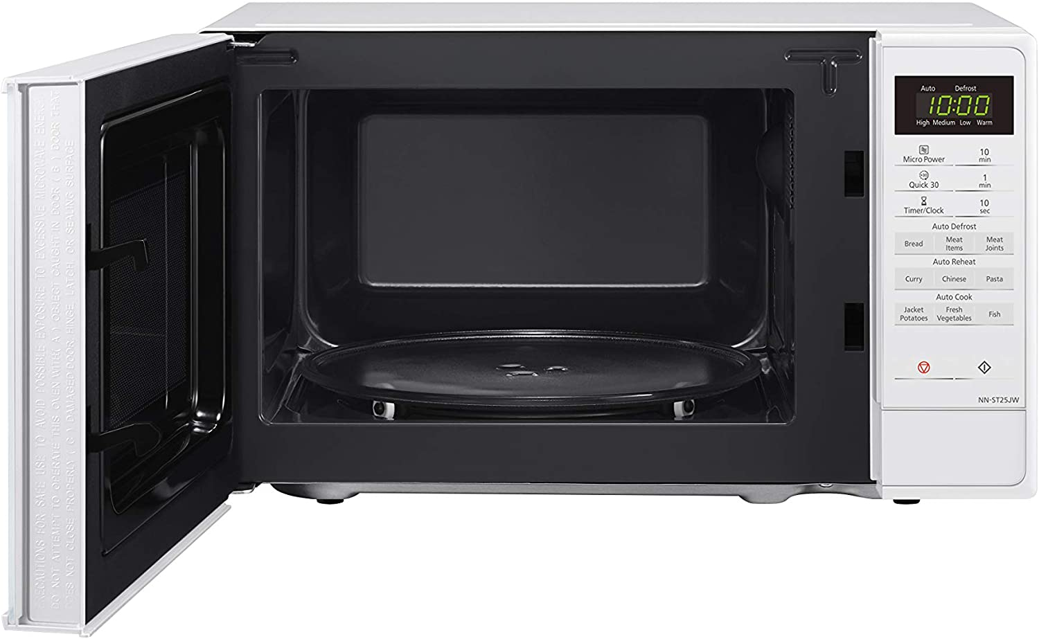 Panasonic 20L 800W Compact Microwave Oven, Stainless Steel (NN-ST25JMQPQ) image number 6