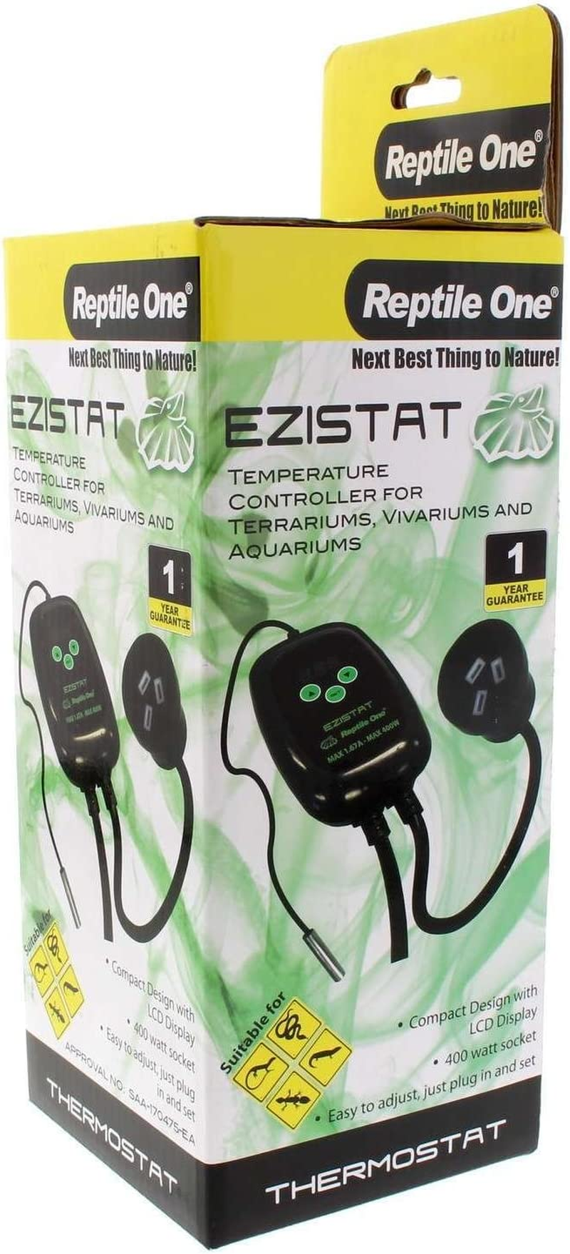 Ezistat Temp Controller Reptile One 10C to 35C Temperature 400 Watt Socket image number 4