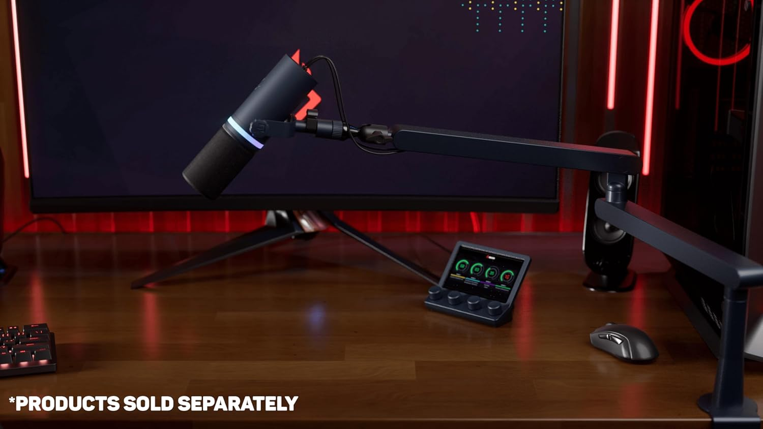 BEACN Mix USB C Audio Controller | Windows and Macos Audio Mixer for Gaming or Work| 4-Channel Audio Control with 5" Full-Color Display & Precision Knobs | Drag-And-Drop Customization (Dark) - Light image number 5