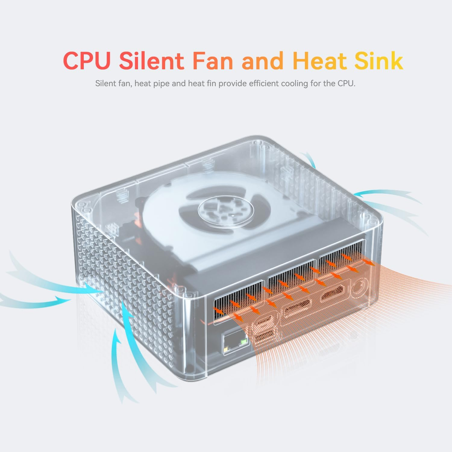 TRIGKEY Mini PC, Ryzen7 7840HS (8C/16T, up to 5.1Ghz), 32G RAM 500D SSD, Support Radeom 780M 12Cores 2700Mhz, DP+HDMI+USB4 Triple-Screen Output, Wifi-6, BT5.2, 2.5G LAN, S7 Pro Mini Computer image number 5