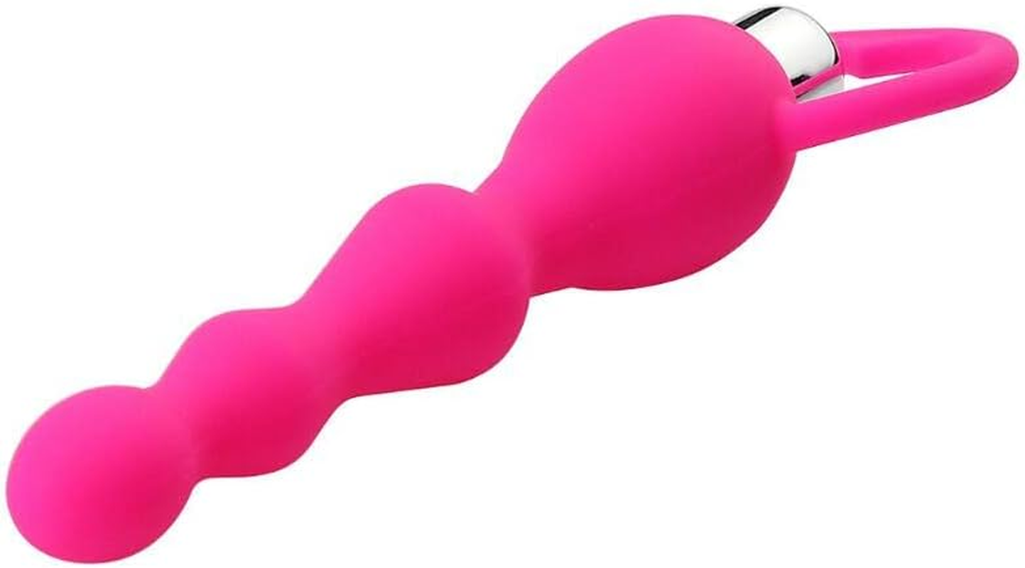 Pull Ring Silicone Massager Stick Electric Funny Plug for Women Amal Plugs Trainer Kit Sweetheart Intimate Gift Set Inflatable Bulb Enema System Anales (PINK) image number 1