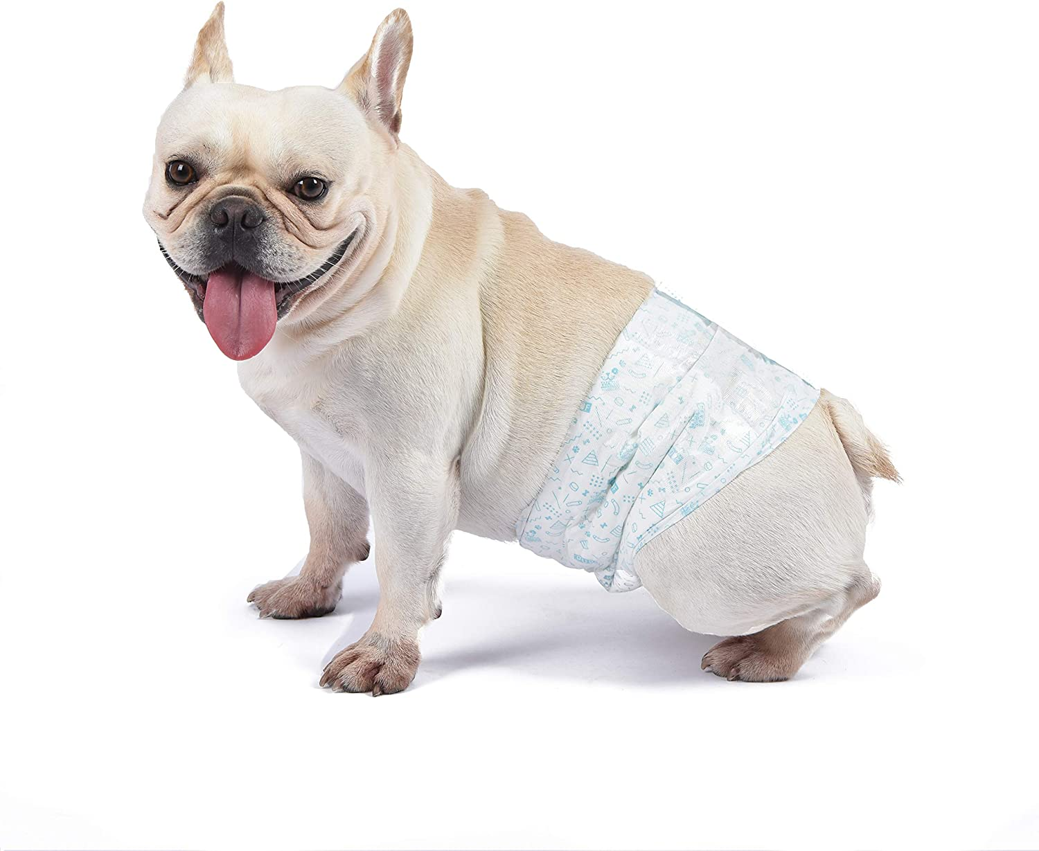 Wags & Wiggles Disposable Wraps for Male Dogs, X-Small, 12 Pack image number 5