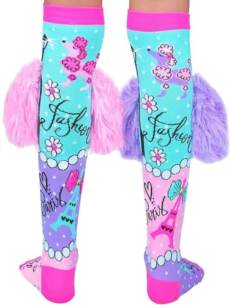 Crazy Socks for Kids Cute Girl Socks Girls Wacky Funky Stretch Mid to High Novelty Socks image number 5