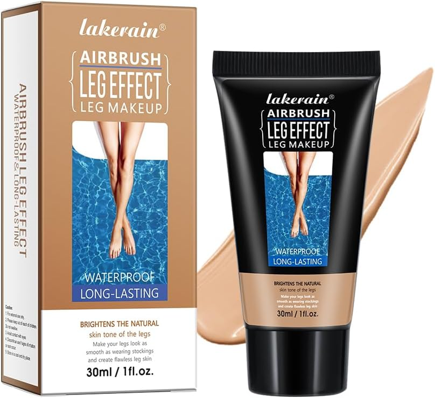 Professional Leg Makeup Cream - Waterproof & Transfer-Resistant Formula to Cover Scars, Veins, Bruises, Even Skin Tone for Smooth, Flawless Legs | Long-Lasting Body Foundation (#2 MEDIUM GLOW)