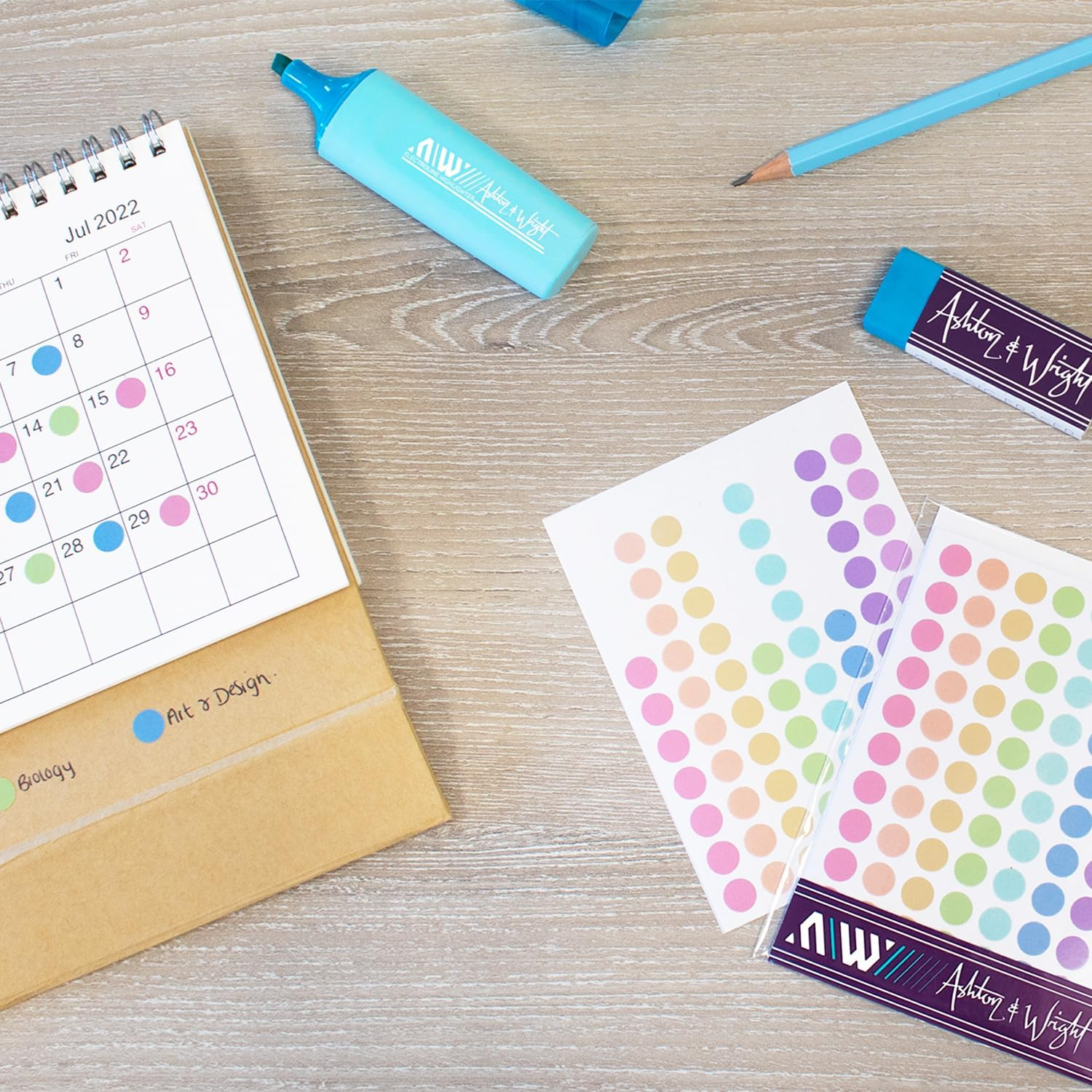 Ashton and Wright - 880 Easy Peel Colour Coding Labels - 8Mm Dot Stickers - Pastel image number 4