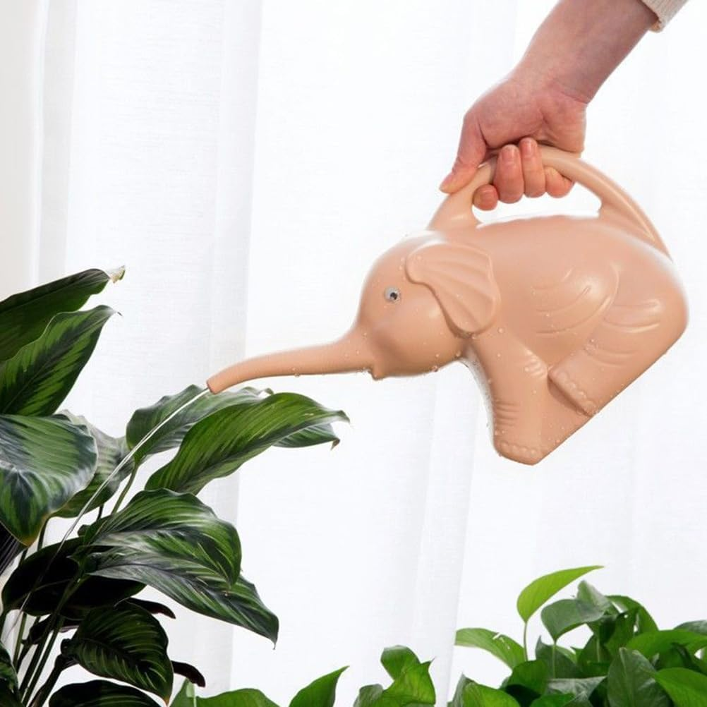 Toddmomy Baby Elephant Sprinkling Water Mini Watering Can Decorative Plants Garden Water Pot Succulent Watering Pot Potted Plants Water Kettle Elephant Watering Can Pp Household Flowerpot image number 1