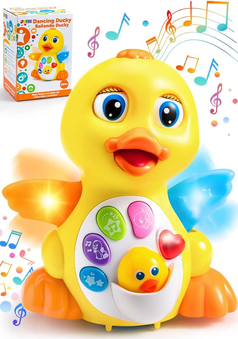 JOYIN Baby Toys Duck, Infant Dancing Crawling Musical Toys 18+ Months, Tummy Time Light up Learning Duck with Music & Lights, Baby Easter Basket Stuffers Gifts image number 4