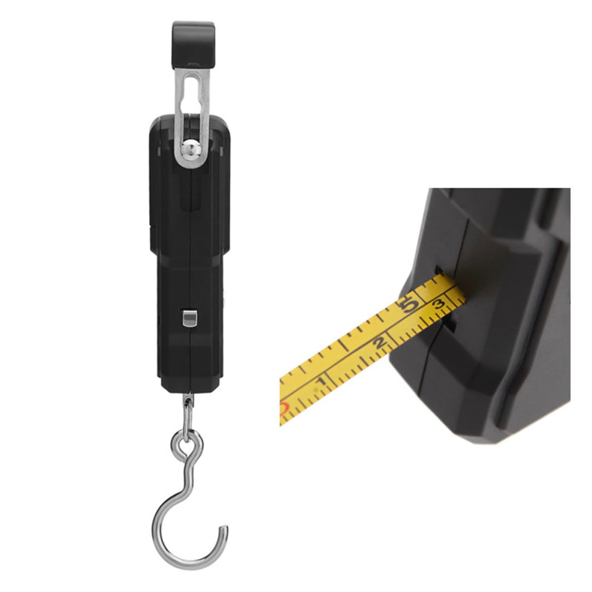 Digital Luggage Scale with Backlit LCD Display Portable Abs Handheld Suitcase Weighing Scale for Travel and Fishing Steel Grip for Comfortable Use Multiple Unit Conversion Compact image number 3