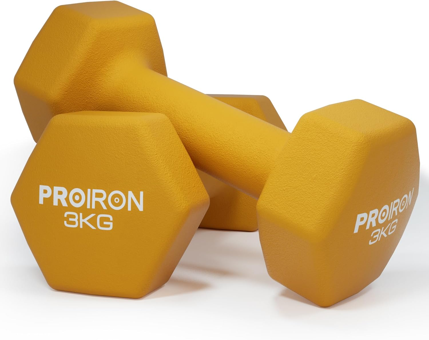 PROIRON Dumbbells Hexagonal Dumbbells Pair Anti-Slip Neoprene Dumbbell Soft-Touch Grip Hand Weights Home Gym Exercise