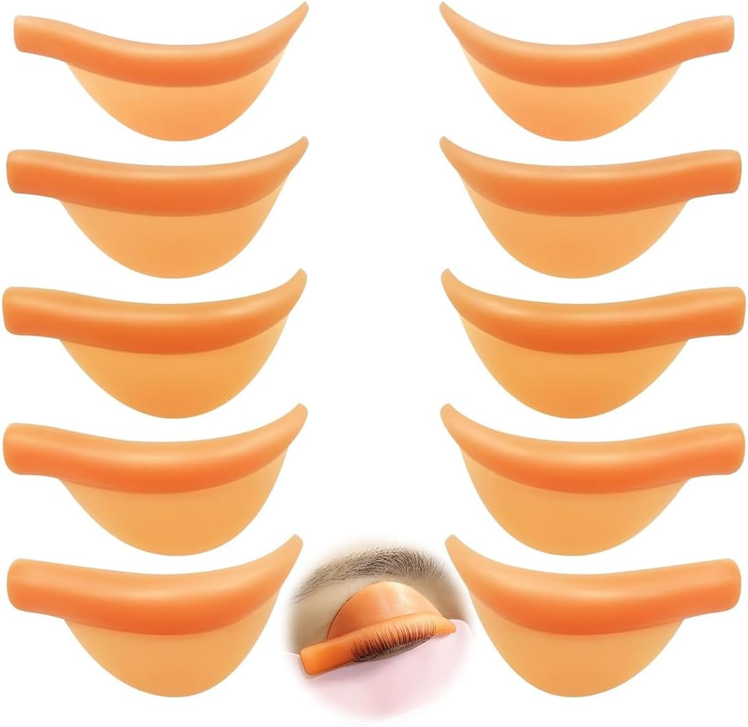 Eyelash Lifting Pads, Lash Lift Shields, Silicone Perm Pad, Silicone Pads, Lifting Lash Lift Adhesive Pads, Silicone Pads, Reusable Perm Pad for Eyelash Perm (Pack of 10) image number 2