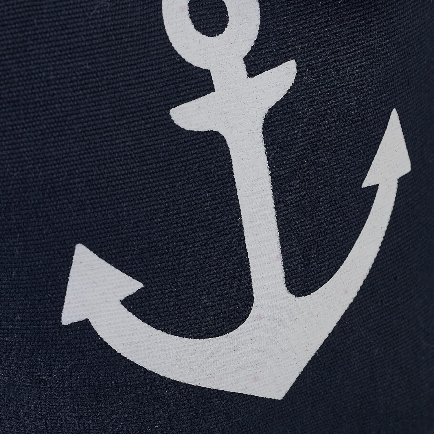 Relaxdays Door Stop Anchor Decorative Door Holder Sand Filling Floor Buffer Freestanding H X W X D: 28 X 18 X 9 Cm Blue/White image number 1