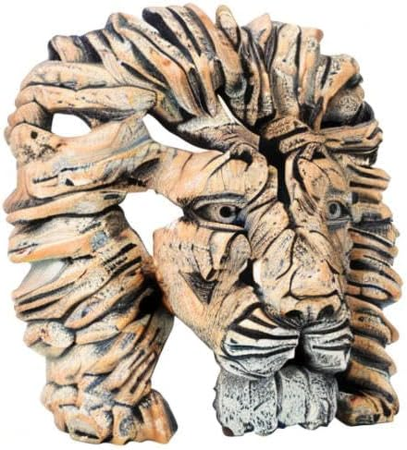 Lion Head Statue Sculpture Bust Decor,The King of Beasts,Resin Decor Animal Centerpiece for Table Decor,Statue Decoration for Living Room/Bedroom/Home/Garden,Great Collectible(Lion)