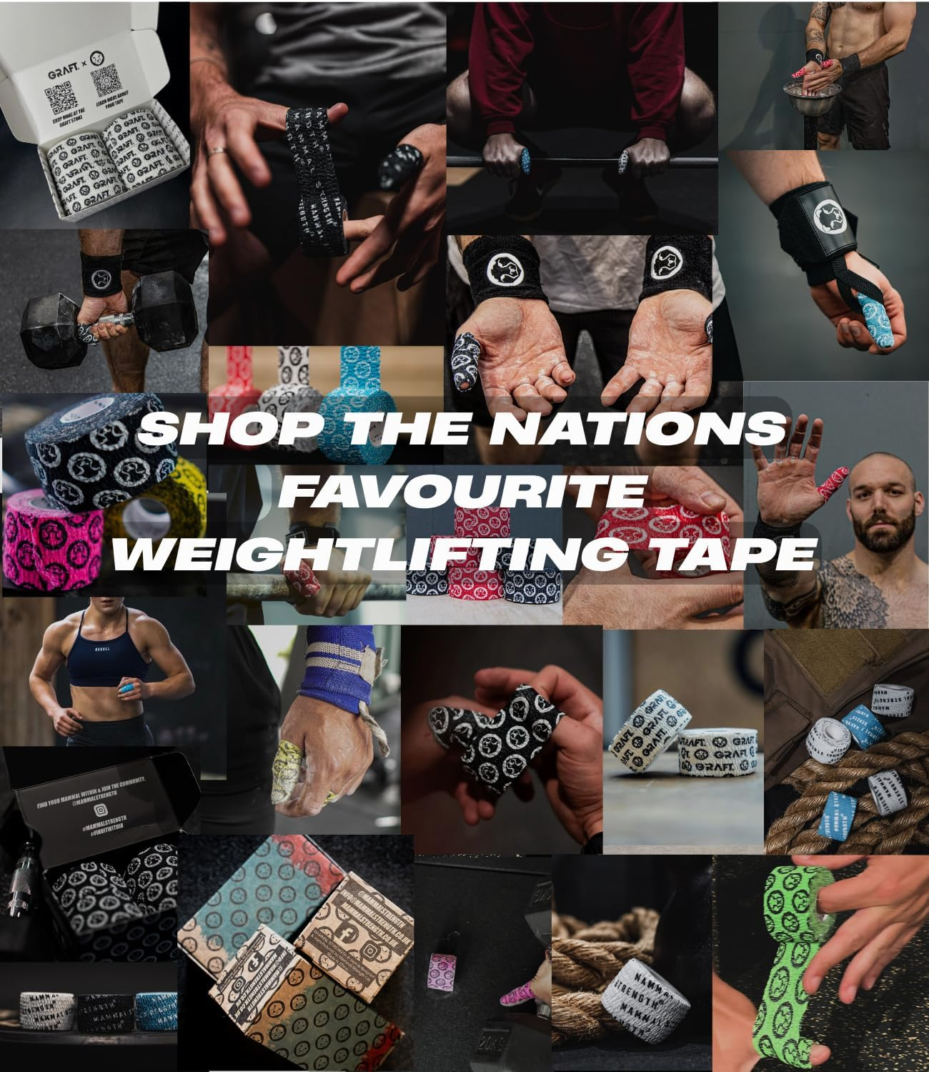 Mammal Strength Thumb Tape 30Ft / 9-Metre per Roll (4 Pack) Super Sticky & Stretchy Weightlifting Tape for Cross Fit, Olympic Lifting, Flexible & Easily Tearable Hook Grip Tape image number 4