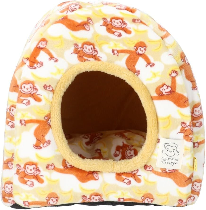 Three Arrows Curious George Boa Dome Bed for Dogs and Cats image number 5