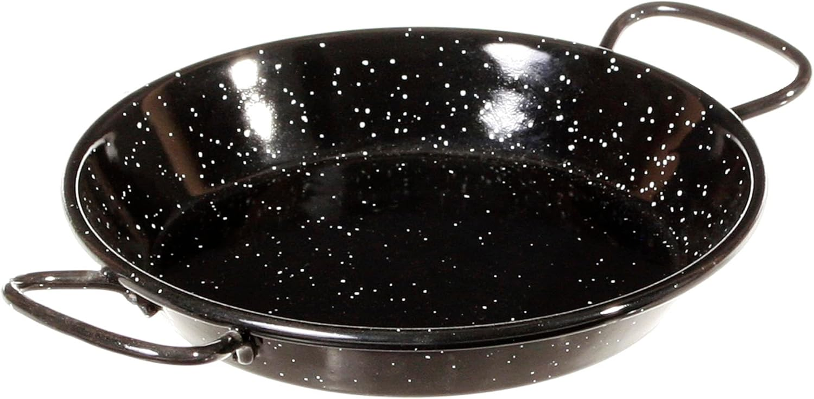 GARCIMA Enamelled Mini Paella Pan, Black, PW-20211-10 15Cm image number 2