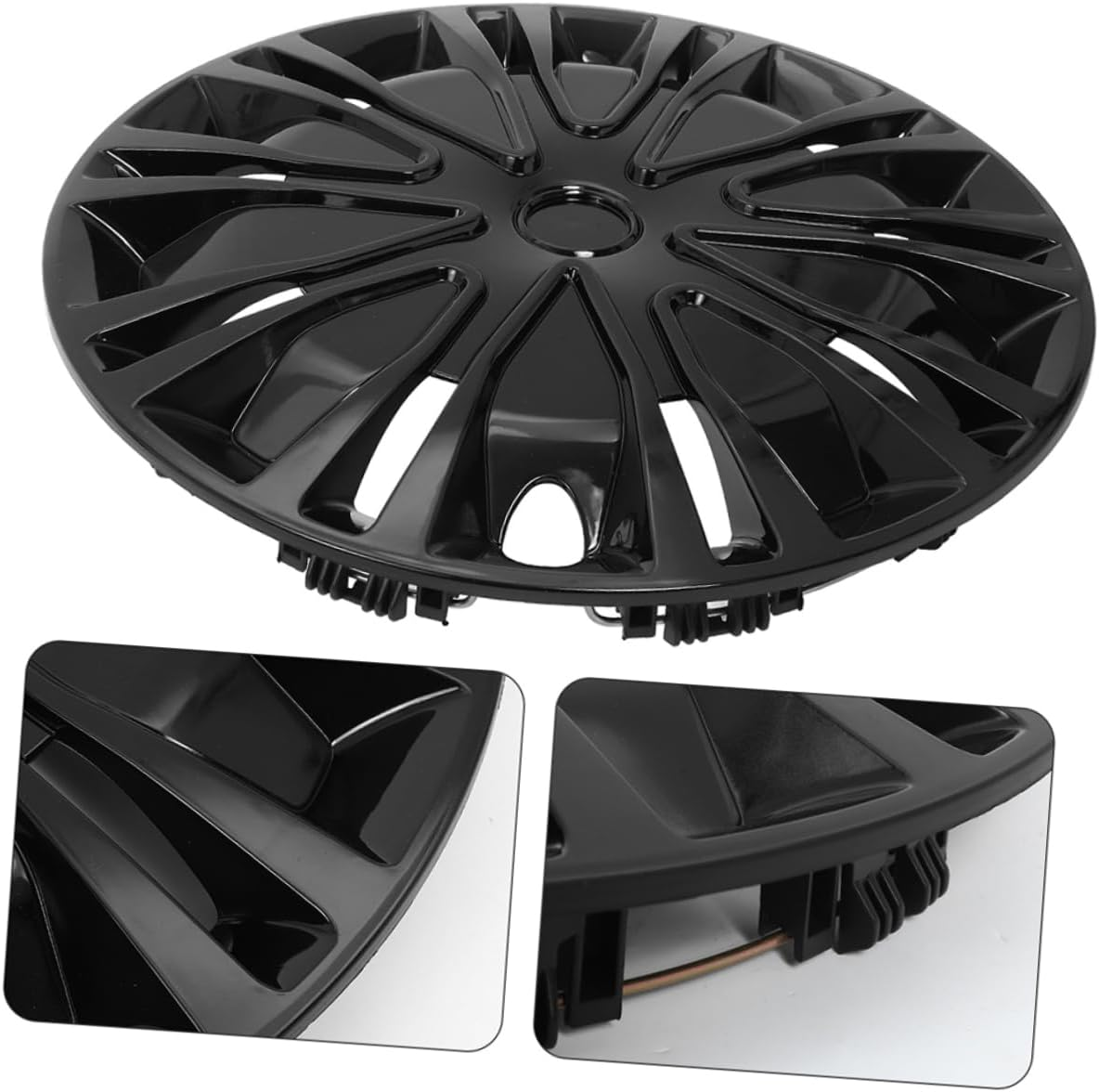 Ciieeo 15 Inch Universal Automotive Wheel Hub Covers Decorative Hubcaps Impact Resistant Design for Cars Easy Installation Suitable for Vehicle Models