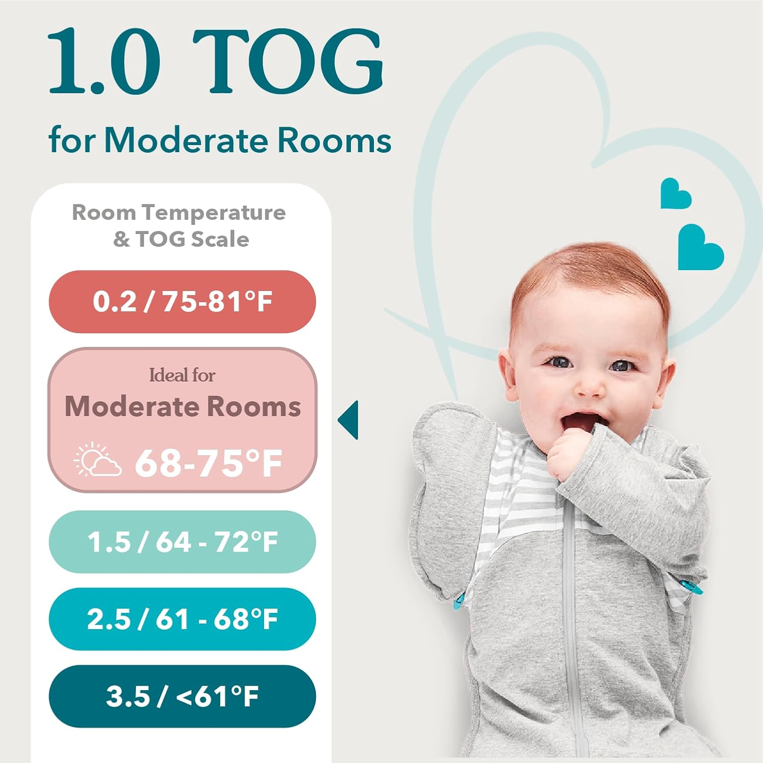 Love to Dream Swaddle UP, Organic, Cream, Small, 8-13 Lbs., Dramatically Better Sleep, Allow Baby to Sleep in Their Preferred Arms up Position for Self-Soothing, Snug Fit Calms Startle Reflex