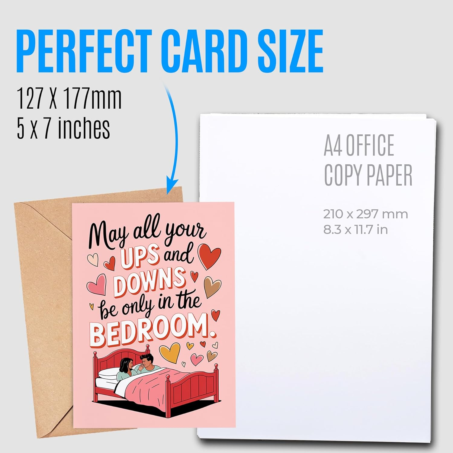 Funny Wedding Card for Bride and Groom - Bridal Shower Card for Her Bachelorette Party Ideas - Funny Engagement Card for Couples - Happy Engagement Card for Best Friend, Sister Marriage image number 3