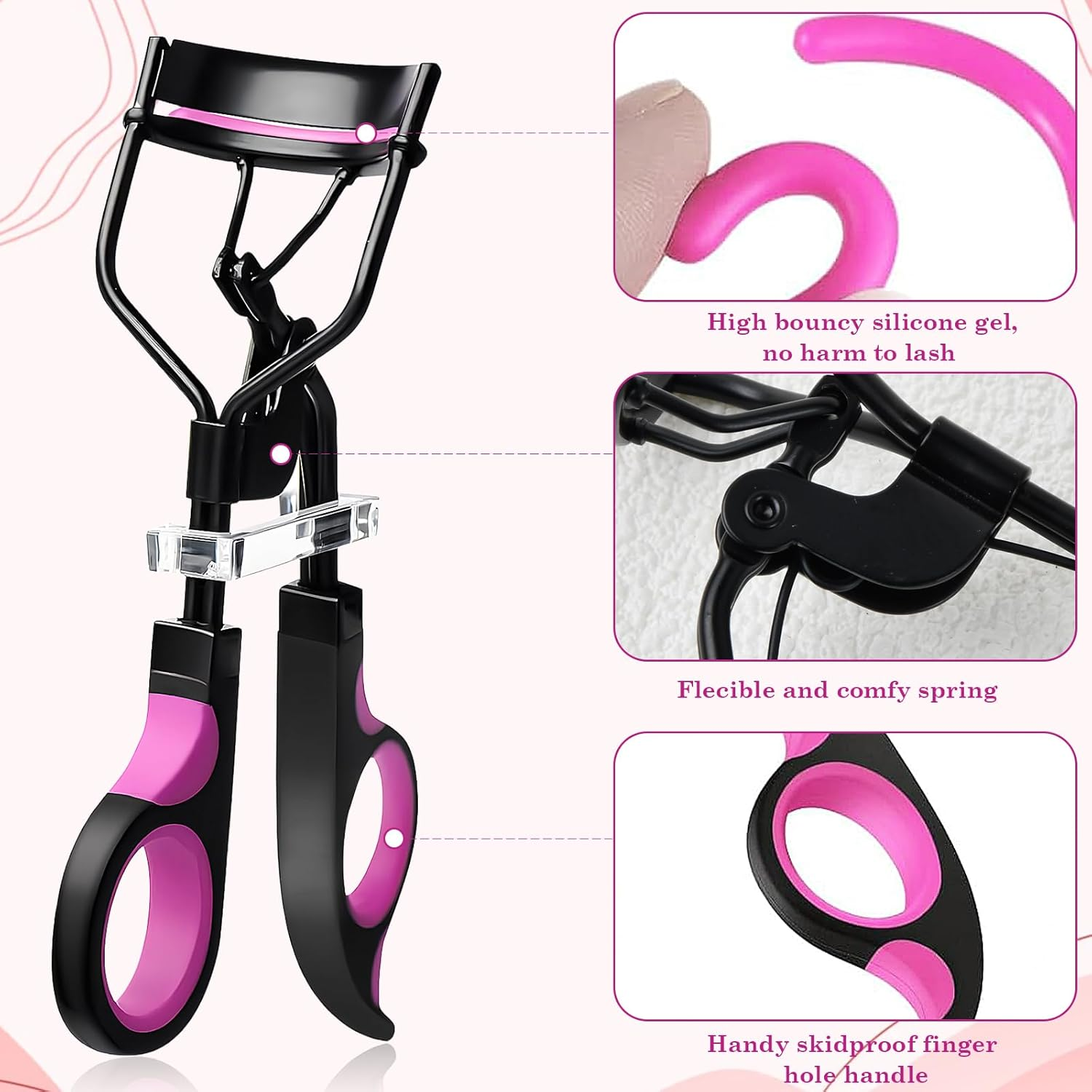 Professional Eyelash Curler Kit for Women, Durable Eyelash Curler, Make up Tool, Eyelashes with 10 Pieces Silicone Refill Pads and Beauty Eyelash Brush, Suitable for All Eye Shapes image number 1