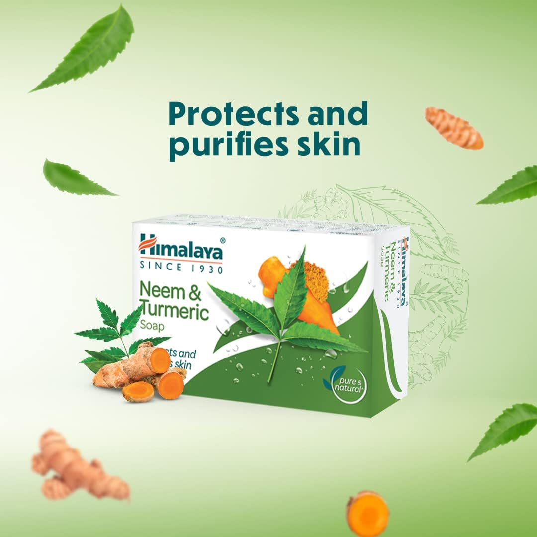 Himalaya Neem and Turmeric Soap, 125G (Buy 3 Get 1 Free) image number 1