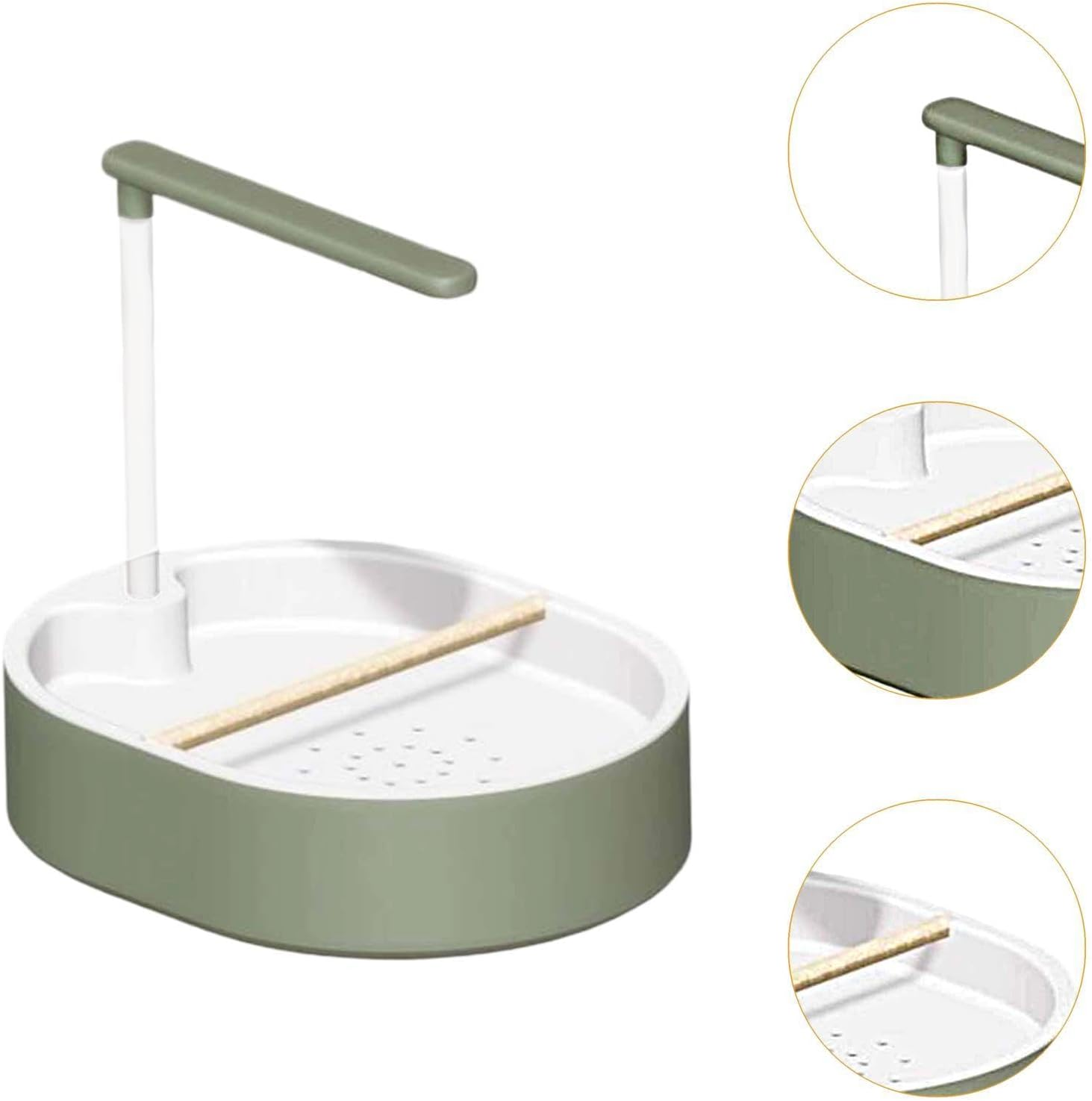 Generic Parrot Shower Automatic Bird Bathtub Indoor USB Cage Accessories Compact with Parrot Perch Bathing for Parakeet Medium Birds image number 5