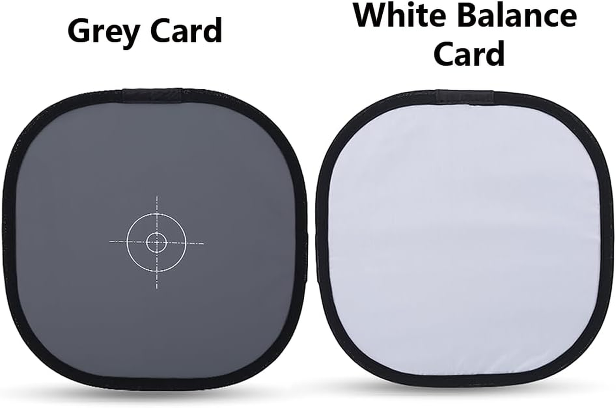 Joyzan Gray/White Balance Card, Double Sided 18% Gray Card and White Balance Disc Reference Reflector Grey Card with Carry Bag for Camera Photography image number 2