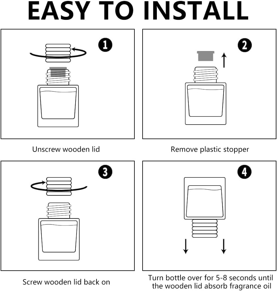 Car Aromatherapy Diffuser Bottle - 2 Pack Hanging Perfume Bottle, Empty Glass Bottles for Auto Window Ornament & Fragrance Decor