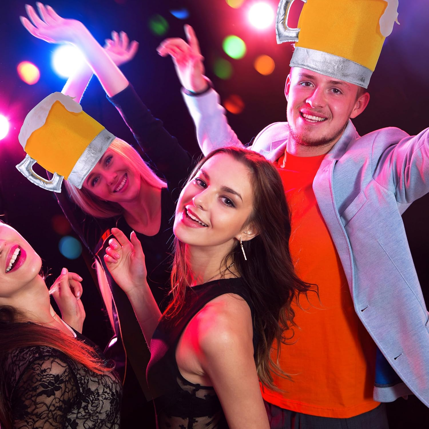 Beer Mug Hats. Handmade Beer Mug Party Hat. One Sizefits Most. image number 2