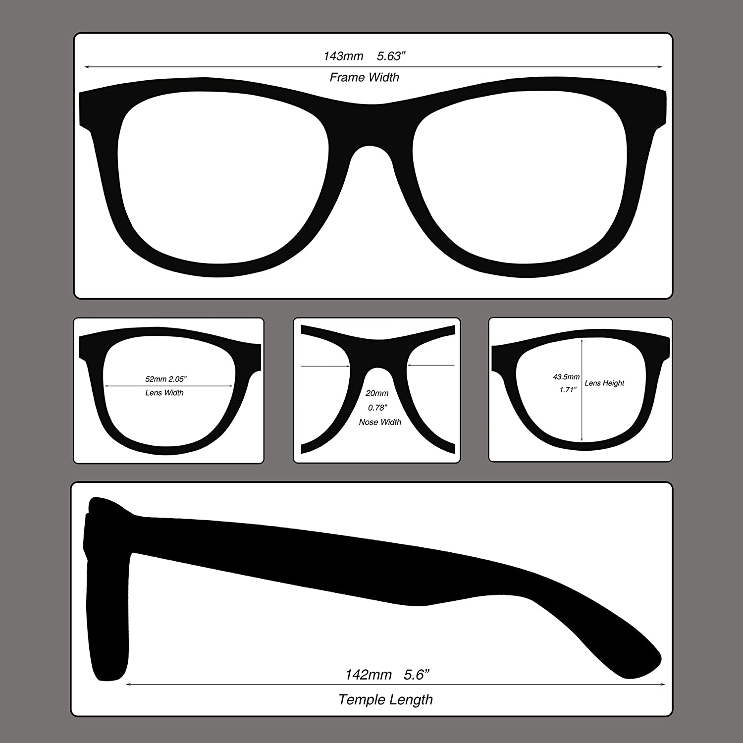 Craftman Classic Rectangle Polarized Sunglasses for Women and Men for Hiking Traveling and Gift image number 5