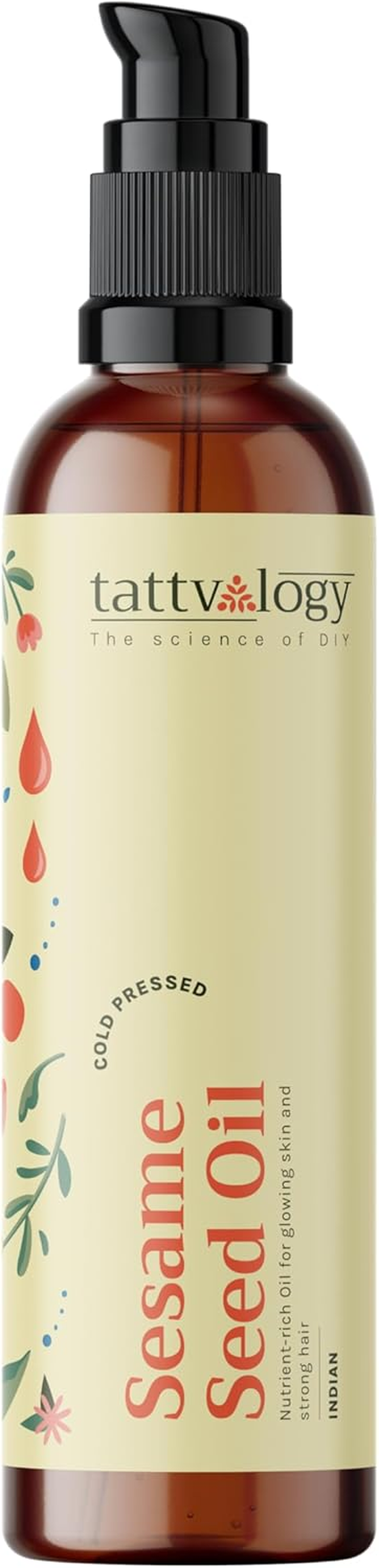 Tattvalogy Sesame Seed Oil, for Hair & Skin, Lice and Dandruff image number 6