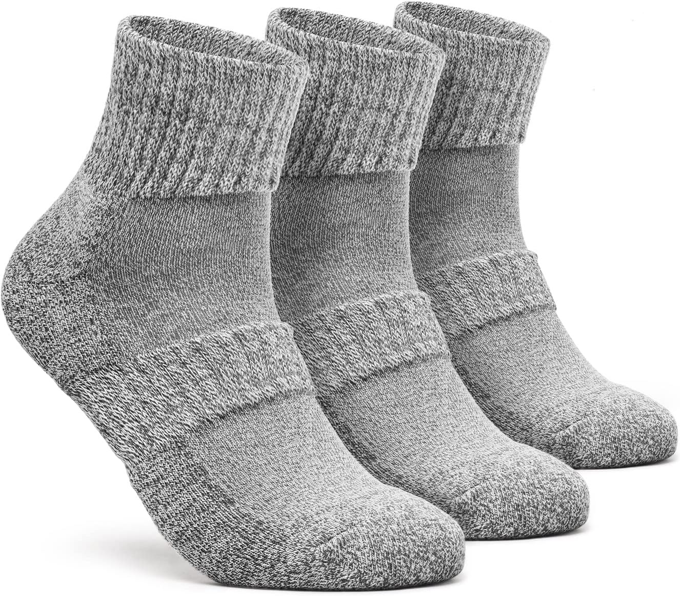TSLA 3-Pack Diabetic Socks - Non-Binding, Breathable Cotton Blend, Cushioned Soles, Unisex image number 2