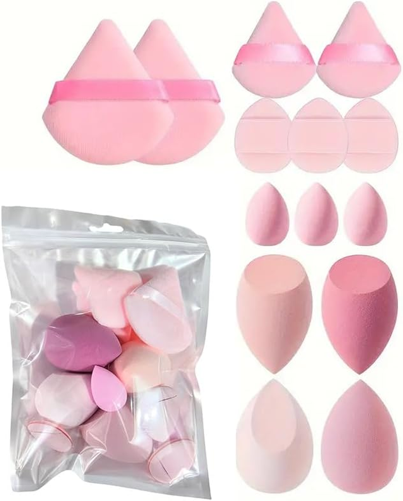 Makeup Sponges Set - Latex Free Blender Beauty Sponges for Liquid, Cream & Powder - Multi-Colored Foundation & Powder Applicators(14 Pack) image number 2
