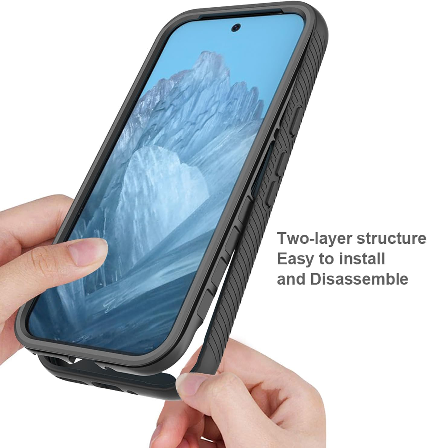 XINYEXIN Case for Samsung Galaxy A17 5G/4G, Built-In Screen Protector 360 Degree Full Body Shockproof Heavy Duty Protection Case - Light Purple image number 5