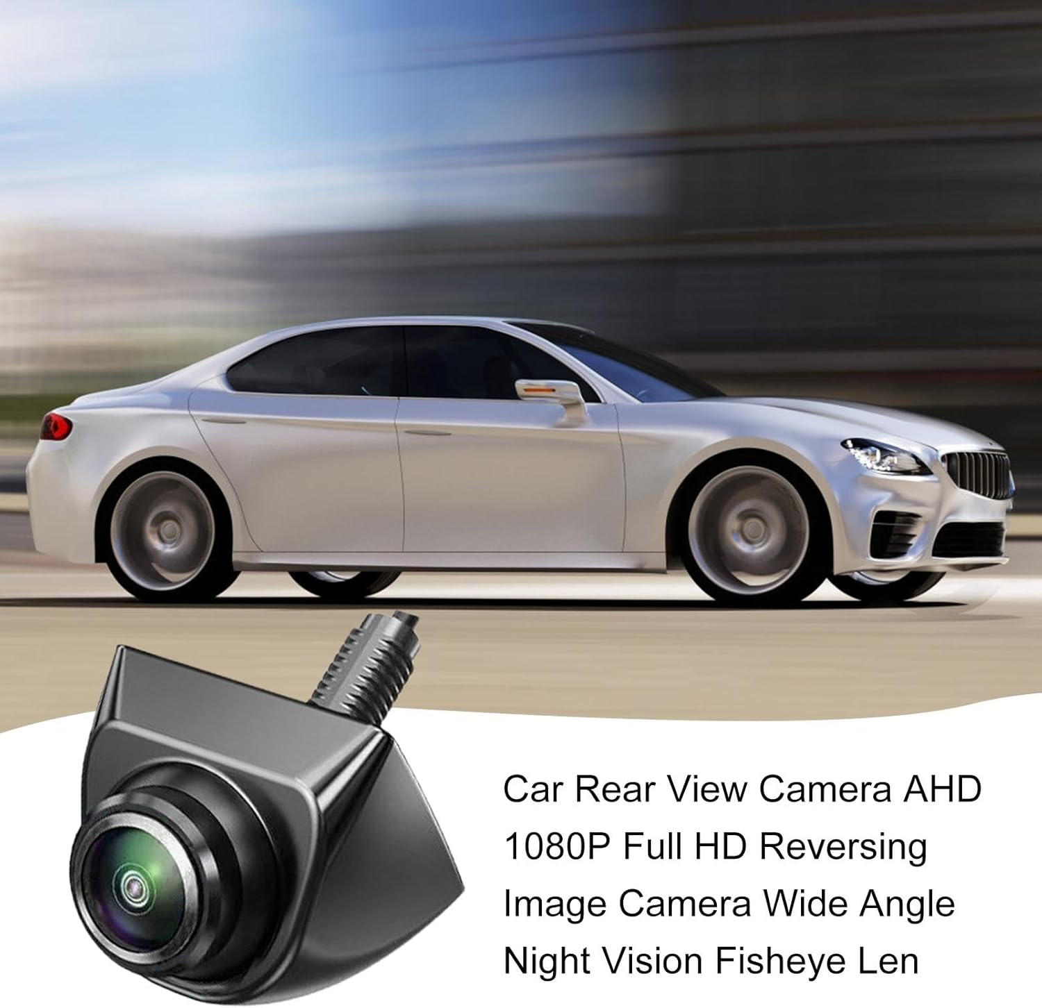 Vehicle Backup Cameras, 360-Degree Rotating Waterproof Car Rear View Camera, 1080P Metal Front Car Camera, Wide Angle Car Reverse Camera for Daytime, Trailer, Van, Pickup image number 4