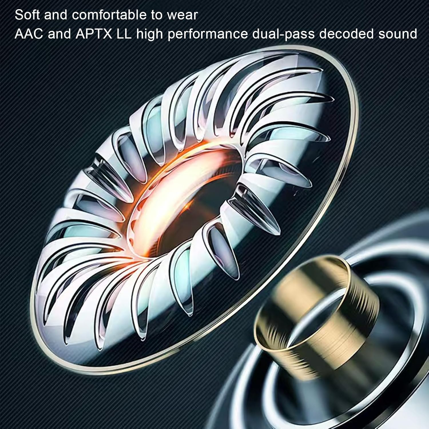 Earbud Translator in Real Time, Lingo Plugs Translator Earbuds, 144 Languages Online Translation 5.4 Wireless over Ear Earbuds with APP for Travel Music and Calls (Beige) - Purple image number 2